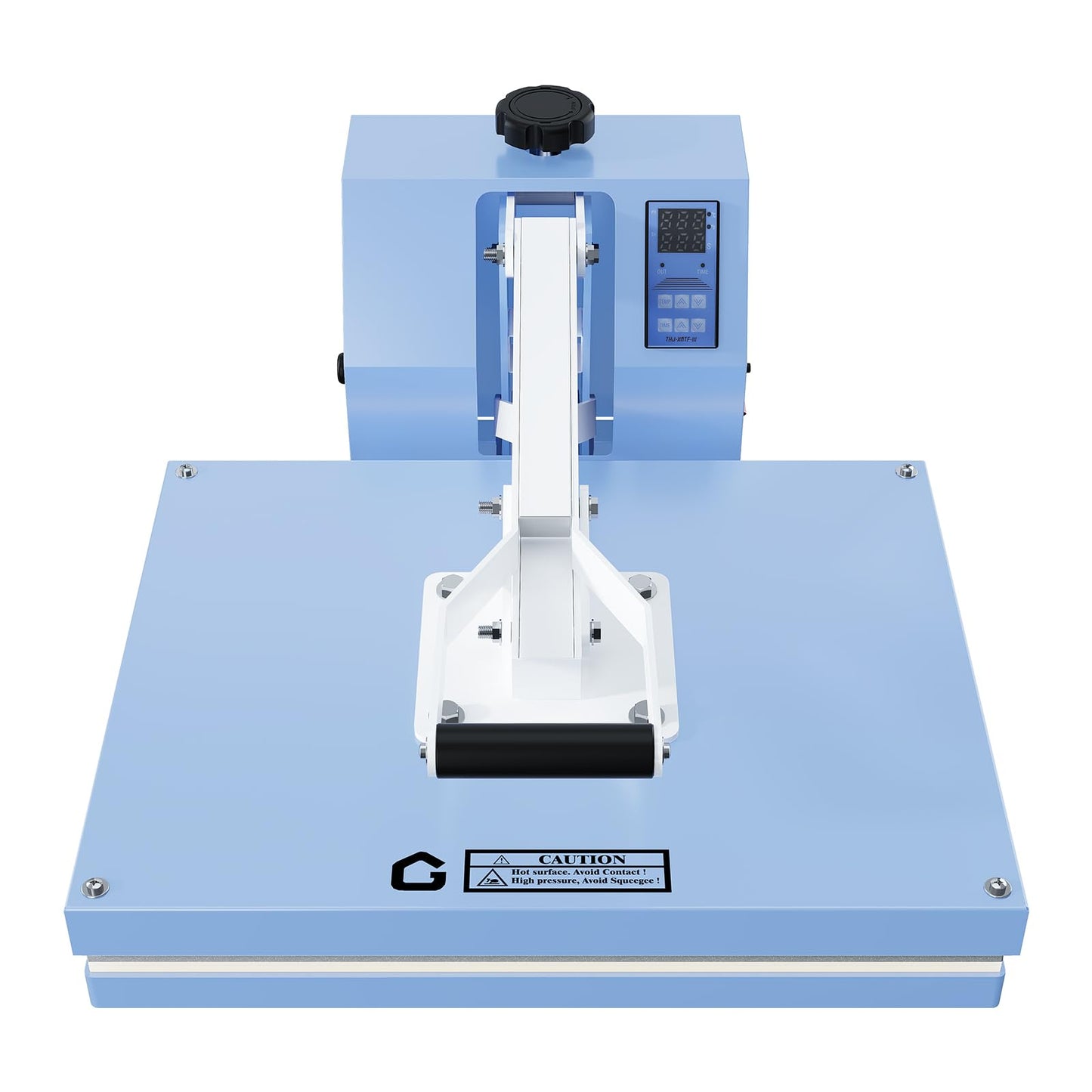 Heat Press 16x20in, Heat Press Machine, Even Heating Technology, Large Operating Panel, Industrial Digital Heat Transfer Machine Sublimation for T-Shirts, Clothes, Canvas Bags, Smog Blue