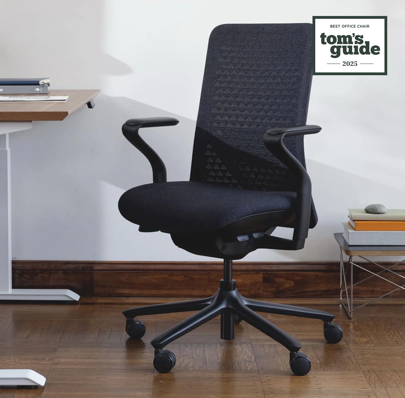 Branch Verve Chair - High Performance Executive Office Chair with Contoured Back and Adjustable Lumbar Support - High Density Foam Cushion and 3D Knit Back - Fits 5' to 6', Up to 275 lbs, Galaxy