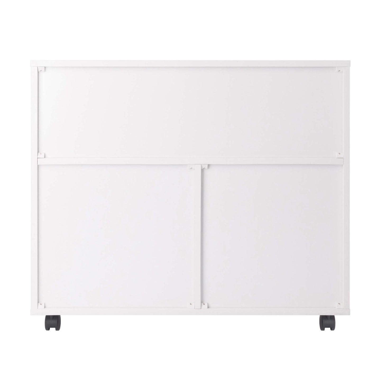 Winsome Halifax Mobile Storage Cabinet with 1 Door & 5 Drawers in White, Stylish & Functional Home Storage Cabinet for Filing, Kitchen Organization, Moveable Furniture for Office, Dorms, Apartments
