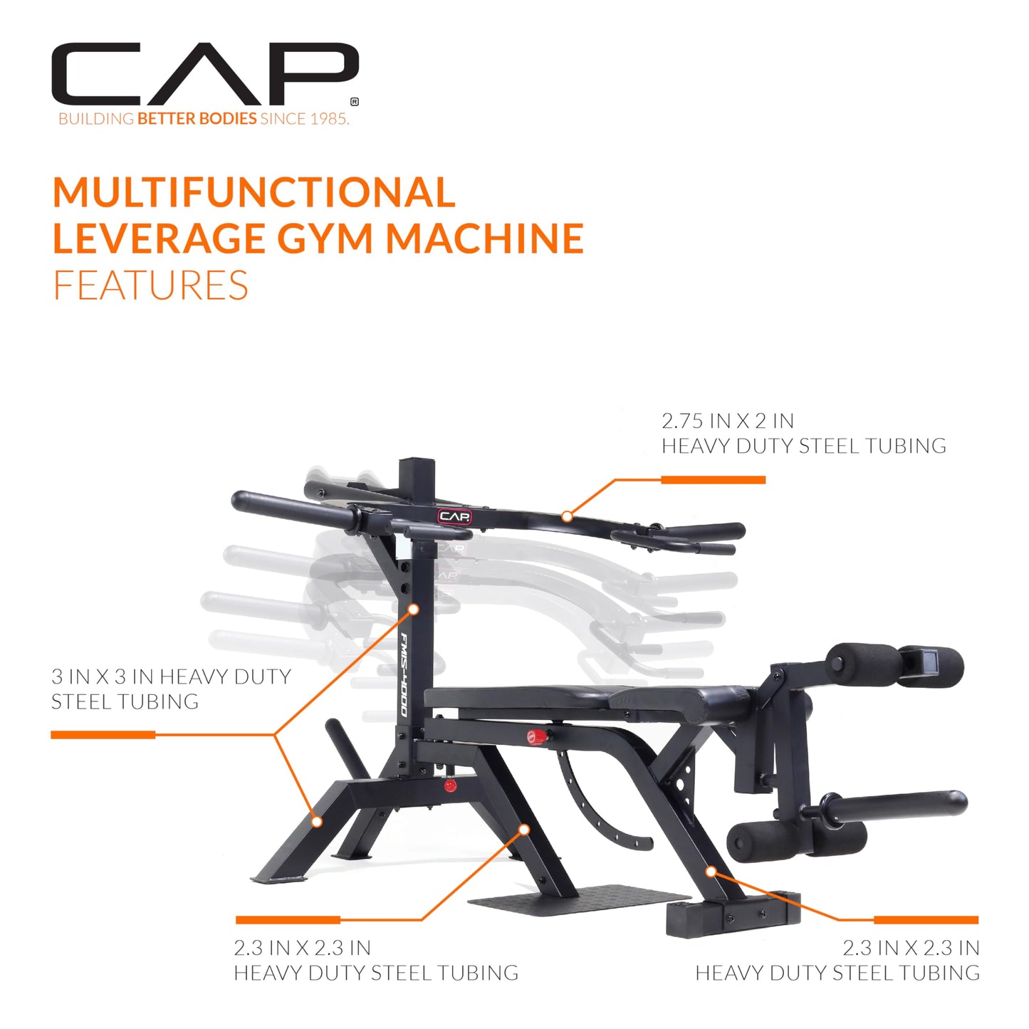 Cap Barbell Multifunctional Leverage Gym Machine for Full-Body Strength Training
