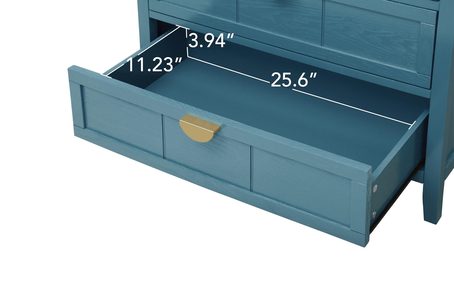 Nightstand Bedside Table End Table Storage Chest Cabinet (Blue(3 Drawers))