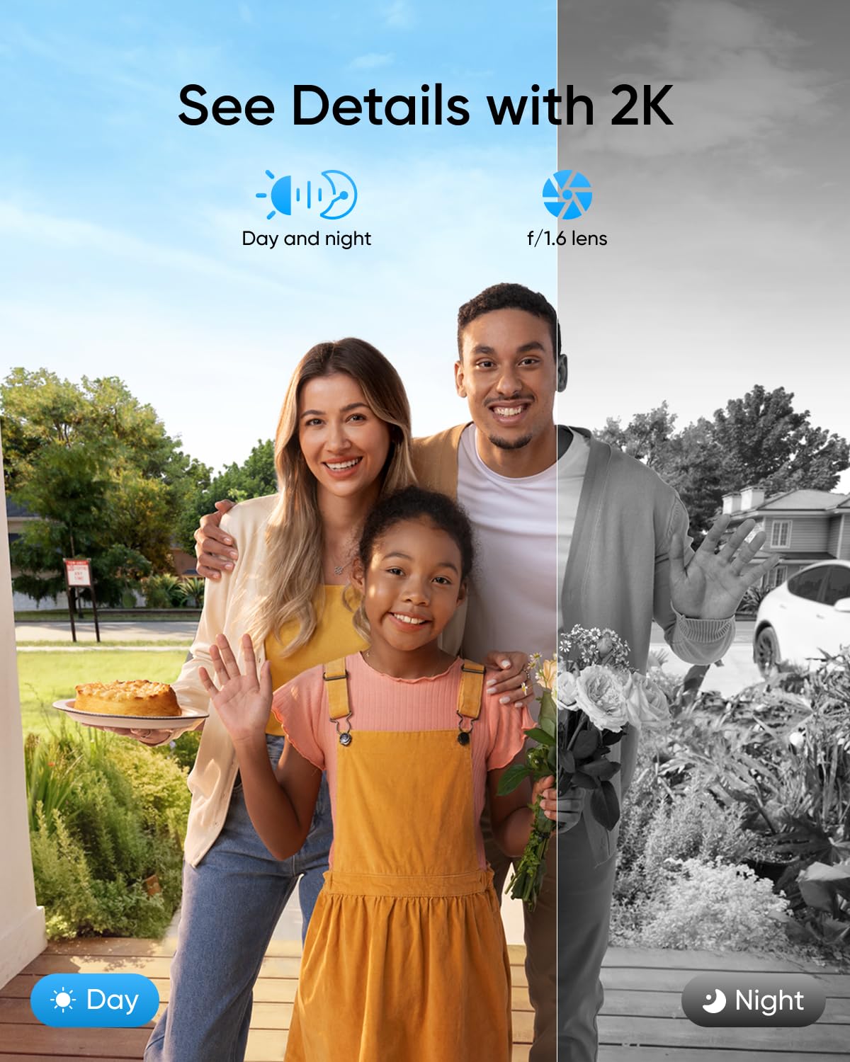 eufy Security Video Smart Lock E330, 3-in-1 Camera+Doorbell+Fingerprint Keyless Entry Door Lock, Smart Built-in Wi-Fi Deadbolt for Front Door, Auto Lock, 8 GB Built‑in Storage, Easy Installation