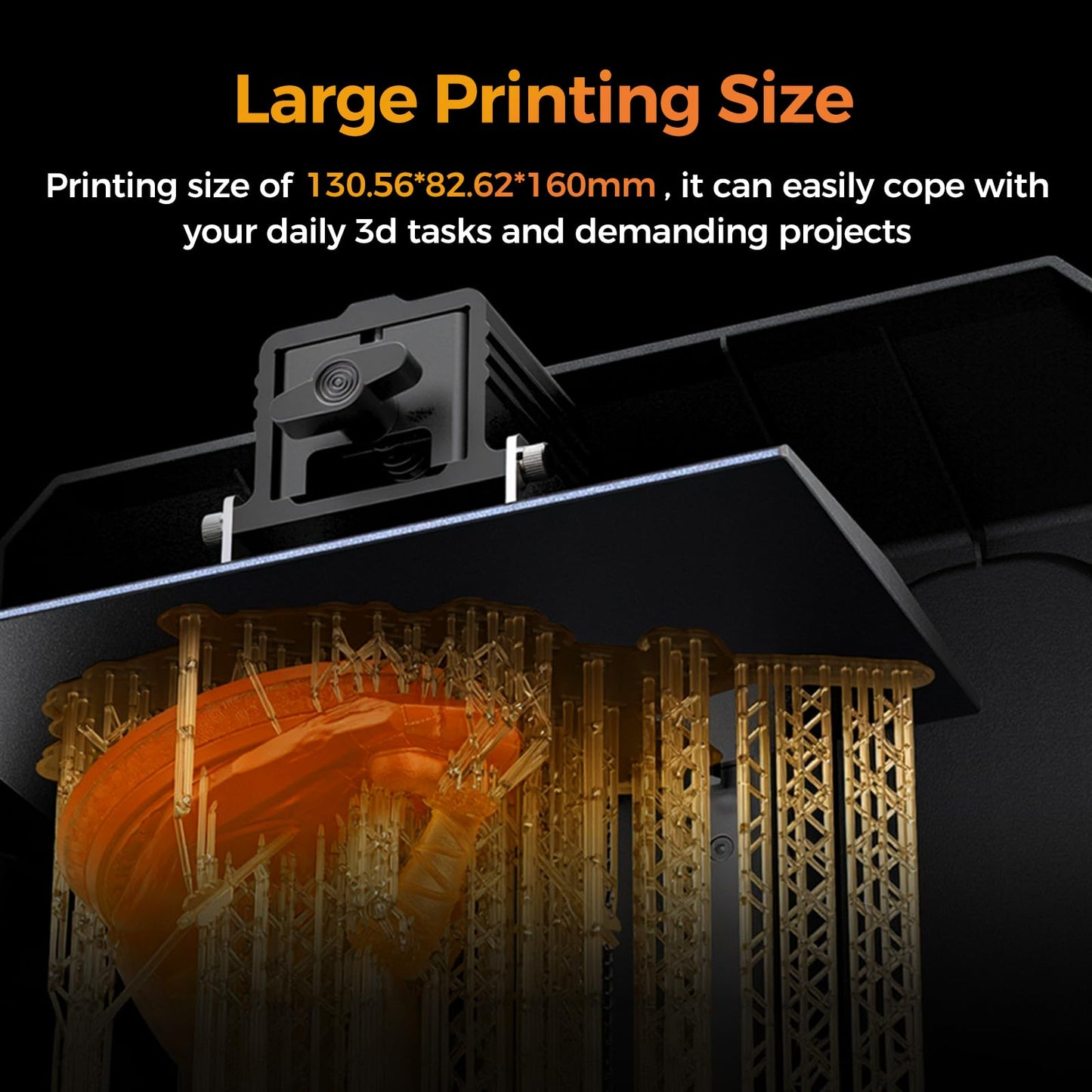 Creality 3D Printer HALOT R6 Resin 3D Printers:Upgraded Light Source with High-Precision Printing LCD Monochrome Screen,Easy Operation No Assembly Required for Kids and Beginner