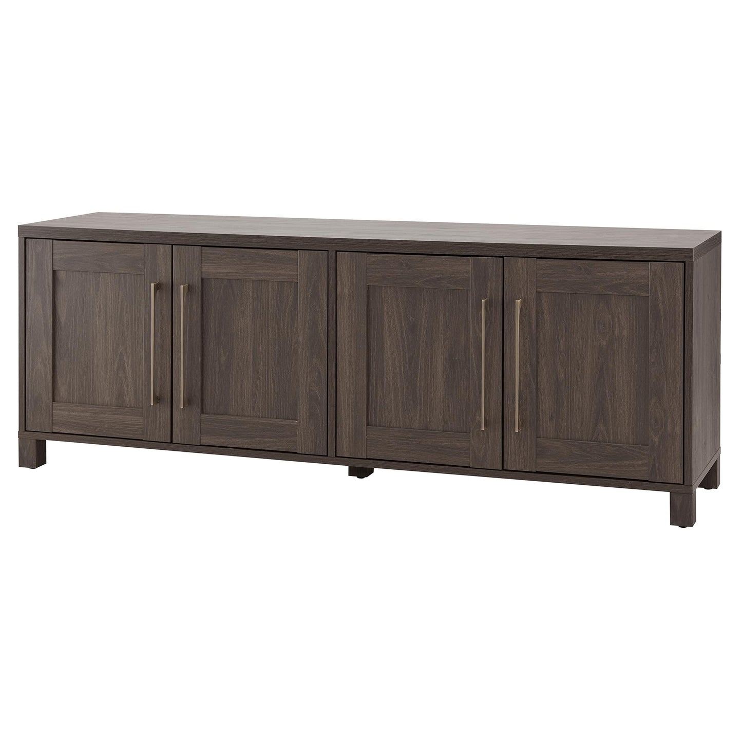 Henn&Hart Rectangular TV Stand for TV's up to 80" in Alder Brown, TV Stands for the Living Room