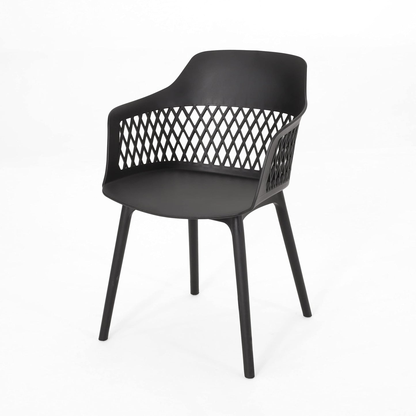 Christopher Knight Home Trinity Outdoor Dining Sets, Black + Teak