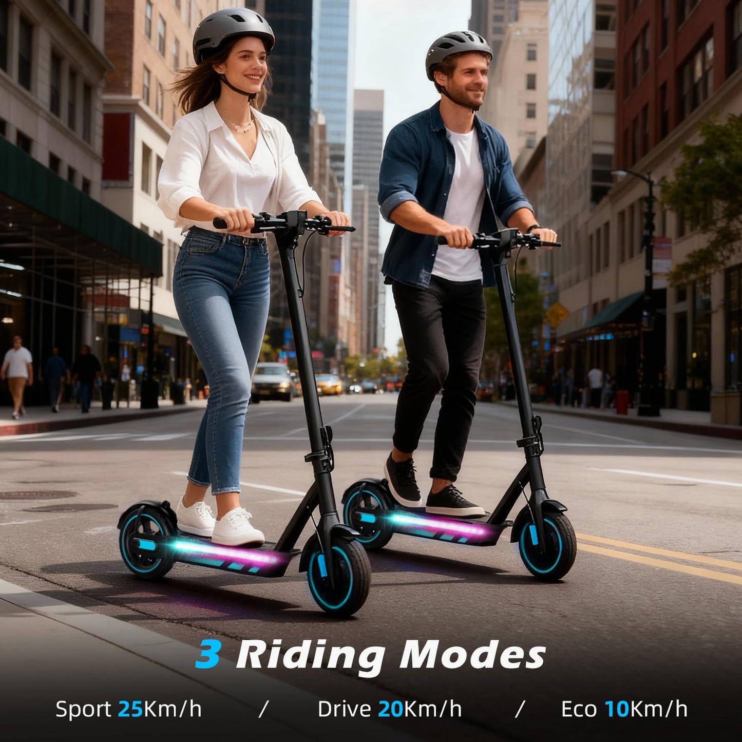 ApexSurge Electric Scooter for Adults, 10" Tires, 500W Powerful Motor and Max 31 Miles Long Range, Top Speed 25Mph, Dual Brake Stystem E Scooter, Lightweight and Foldable, APP Control, Max Load 265Lb