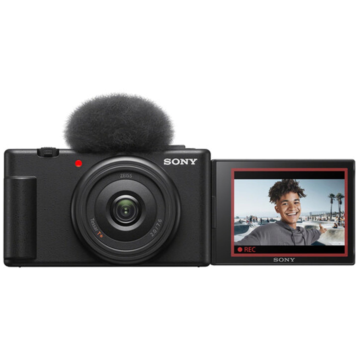 Sony ZV-1F Vlogging Camera |20.1MP | 64GB Extreem Speed Memory,.43 Wide Angle & 2X Lenses, Case. Tripod, Filters, Hood, Grip,Editing Software Kit -Deluxe Bundle, Compact, Black