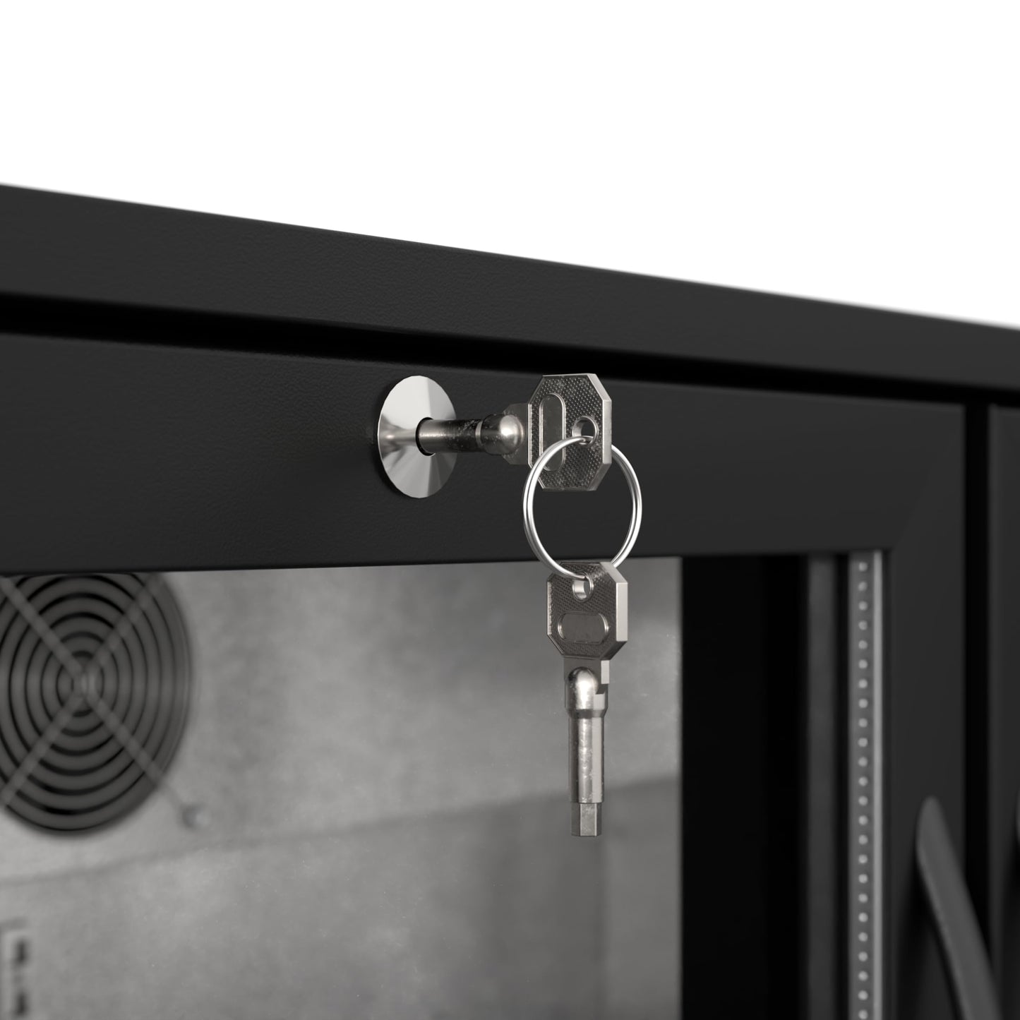 KoolMore BC-2DSW-BK Refrigerator, Double Door, Black