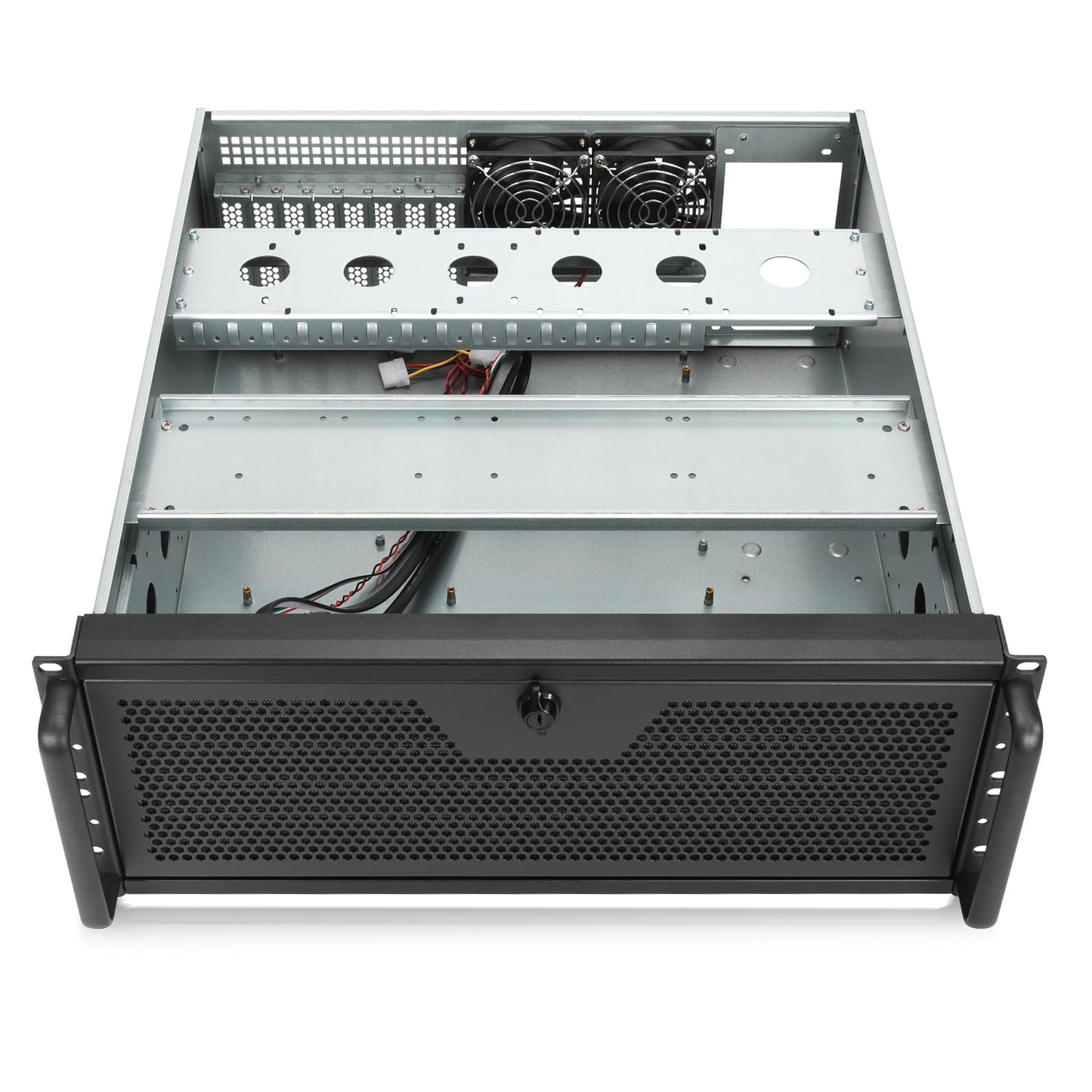 RackChoice 4U rackmount Server Chassis Support Liquid Cooling AIO Cooler Compatibility up to Elevated 360mm Radiator