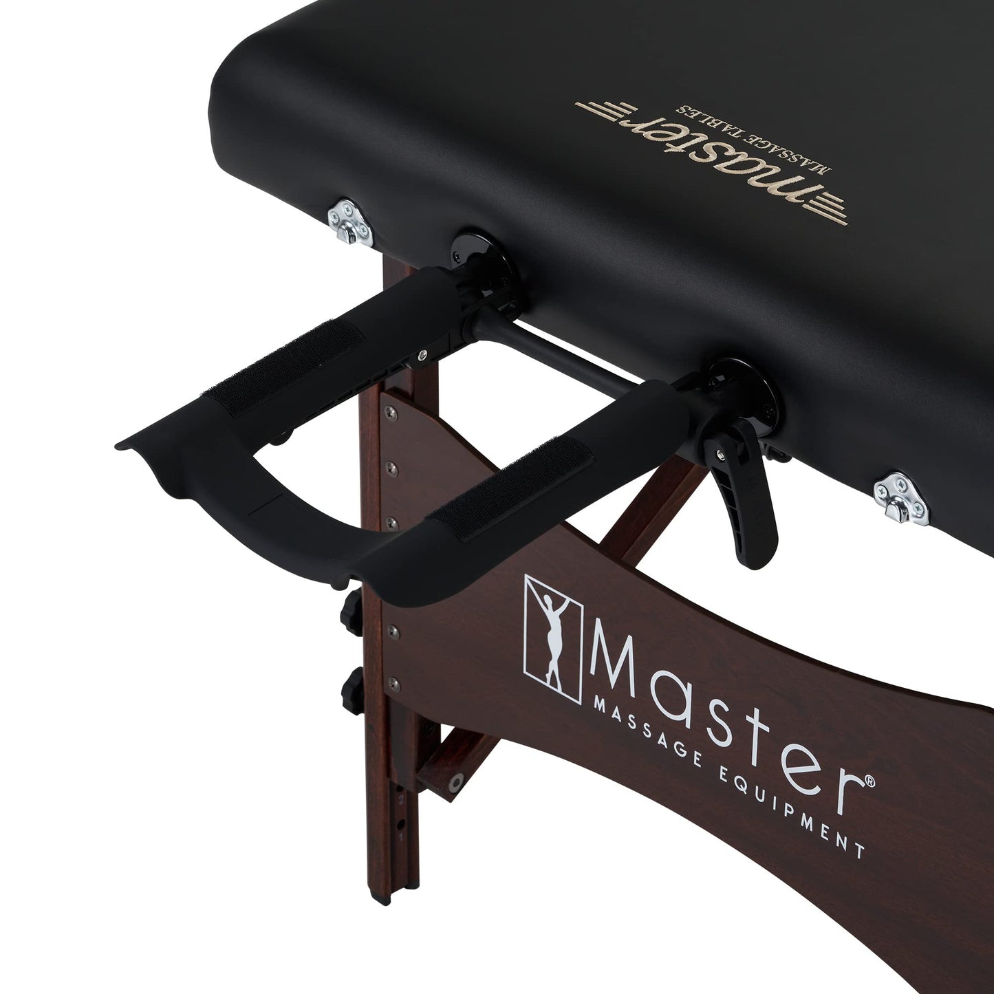 Master Massage 30" Roma II Therma-Top Heated Portable Massage Table, Spa Beauty Bed with Adjustable Heat, Face Pillow & Carry Case – Black