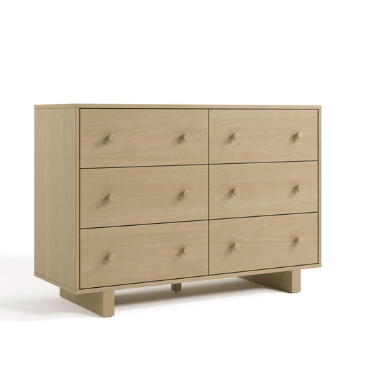 Storkcraft Texas 6 Drawer Dresser (Driftwood) – GREENGUARD Gold Certified Baby Dresser, Interlocking Drawer System for Nursery & Kids’ Bedroom, Brown Chest for Kids Bedroom, Nursery Storage
