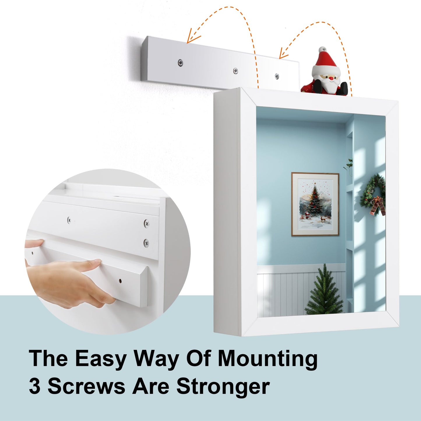 Bathroom Mirror Cabinet - Large Single Door 24x30 inchs Wall Cabinet Bathroom Vanity Mirror Cabinet with Facial Tissues Slot and Multifunctional Storage Area