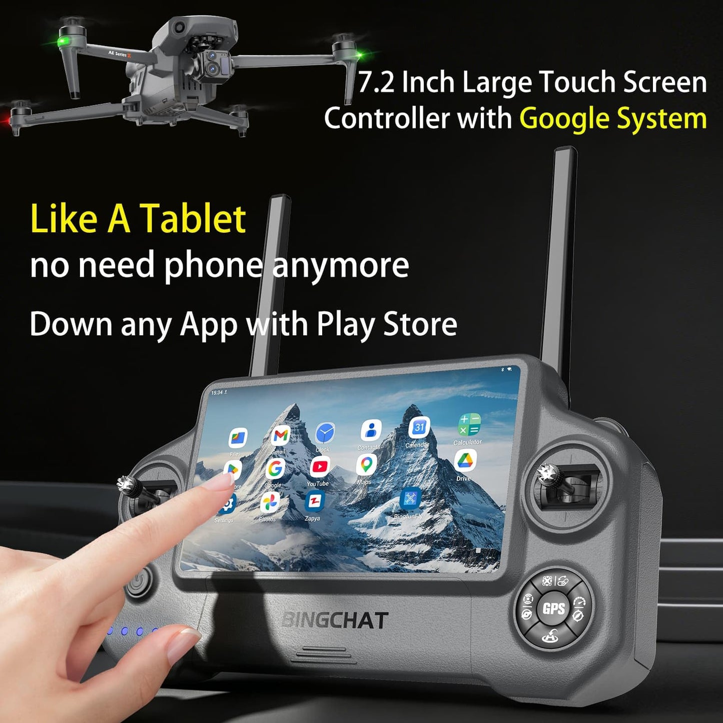 2026 Professional Tablet Remote Pro Drones with Camera for Adults 4k Videos, 360 Obstacle Avoidance, Payload Release, 3-Axis Gimbal, Night Mode, 90 Minutes Long Batteries, 6 Miles Safe Long Range, Thermal Filter Mode, High Wind Resistance, Rainproof, Begi