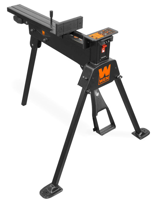 WEN Clamping Saw Horse and Work Bench, 600-Pound Capacity (WA601) Black