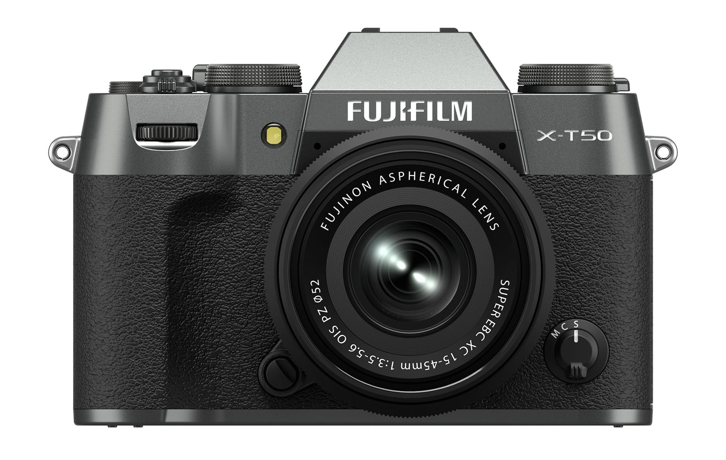 FUJIFILM X-T50 Mirrorless Digital Camera XC15-45mmF3.5-5.6 OIS PZ Lens Kit - Charcoal Silver