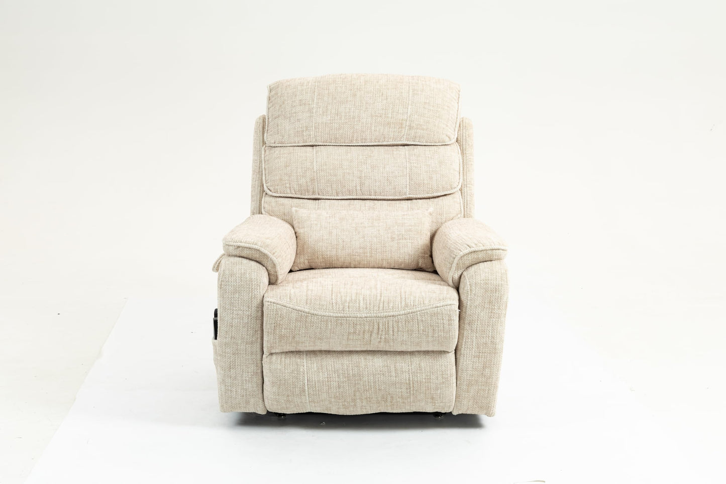 GDFStudio Oversized Power Lift Recliner Chair with Heat Massage Wireless Charging 180 Degree Lay Flat Electric Reclining Sofa with Cup Holder for Living Room Bedroom, Cream