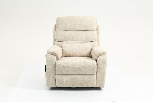 GDFStudio Oversized Power Lift Recliner Chair with Heat Massage Wireless Charging 180 Degree Lay Flat Electric Reclining Sofa with Cup Holder for Living Room Bedroom, Cream
