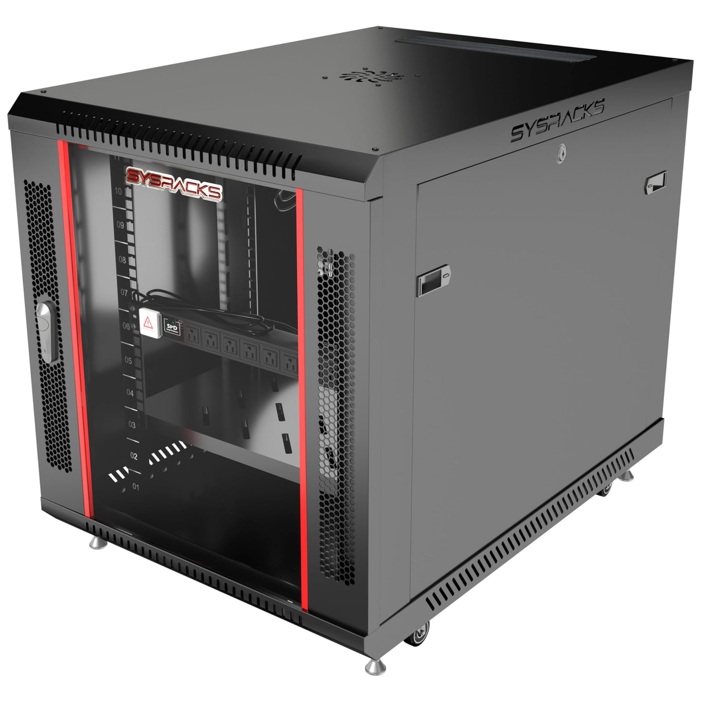 12U Server Rack Cabinet 35" Deep, Deployment-Ready Network Rack Enclosure with PDU, Fan & Shelf, Rolling IT Cabinet for Installers, AV Systems & Infrastructure