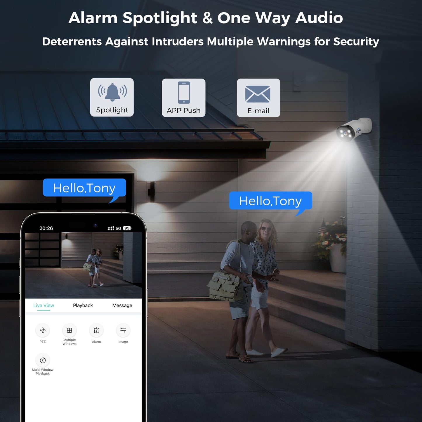 Hiseeu 4K Wired Security Camera System with Audio,Smart Color Night Vision,3TB Hard Drive,AI Human/Vehicle Detection,8PCS 8MP IP67 Weatherproof Home CCTV Cameras,Indoor/Outdoor Surveillance DVR Kit