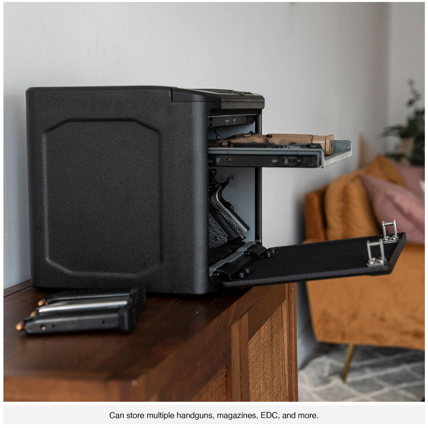VAULTEK MX Series High Capacity Multiple Pistol Handgun Storage Available with Modular Interior, Backlit Keypad, and Auto-Open Door (Essential)