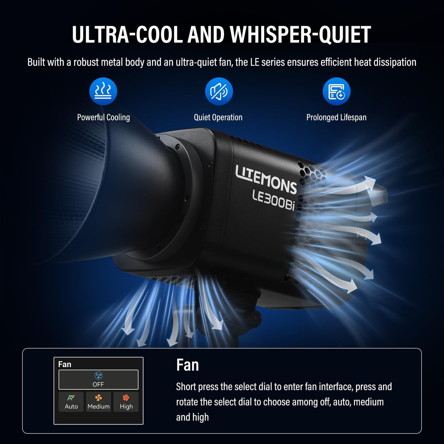 GODOX LE300Bi Light Kit, Godox Litemons LE300Bi Video Light with Softbox Light Stand, Bowens Mount, DMX/Bluetooth APP Control, NFC Connection, 2800K~6500K, 58900Lux@1m, CRI/TLCI98, 11 Fx Effects