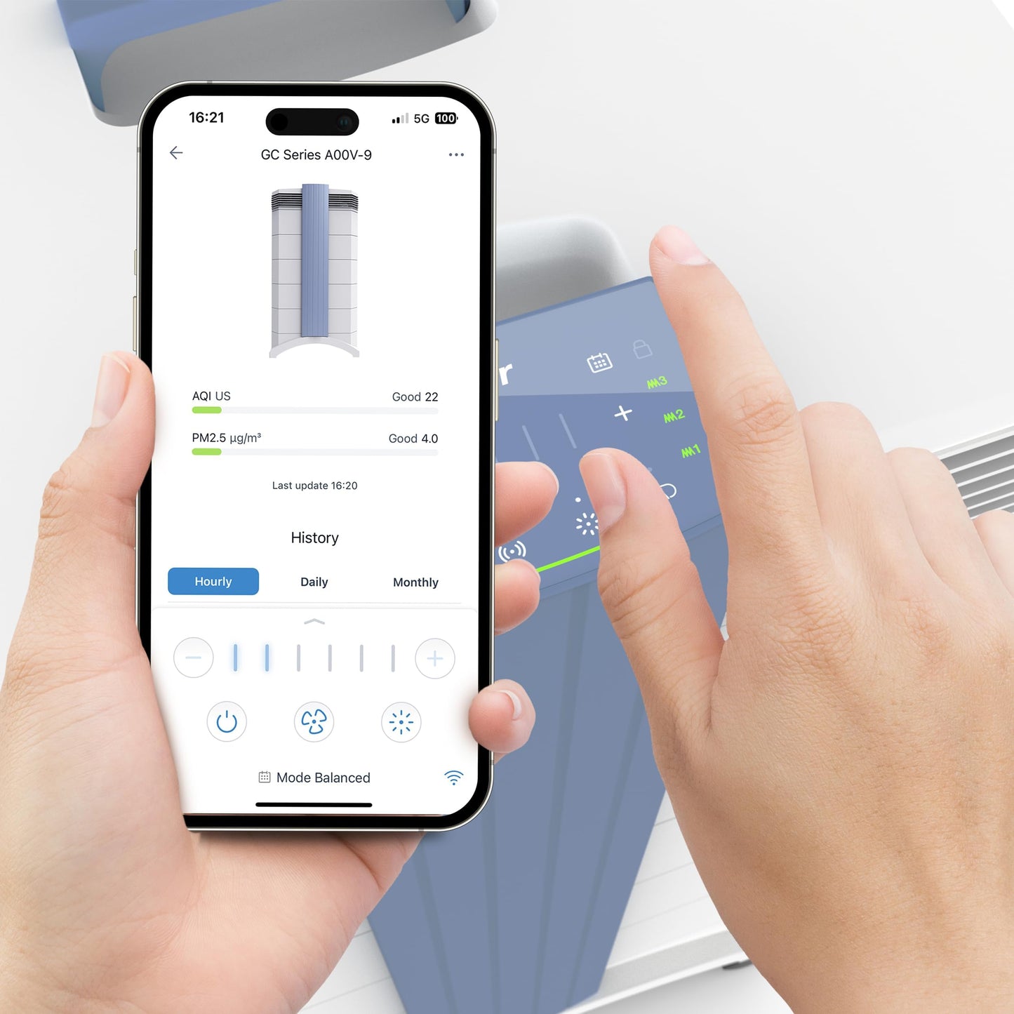 IQAir GC Multigas XE Air Purifier - Filtration for Large Rooms up to 1125 sq ft - Particles, Chemicals, Gases, Odors, Mold, Activated Carbon, Swiss Made, WiFi Enabled