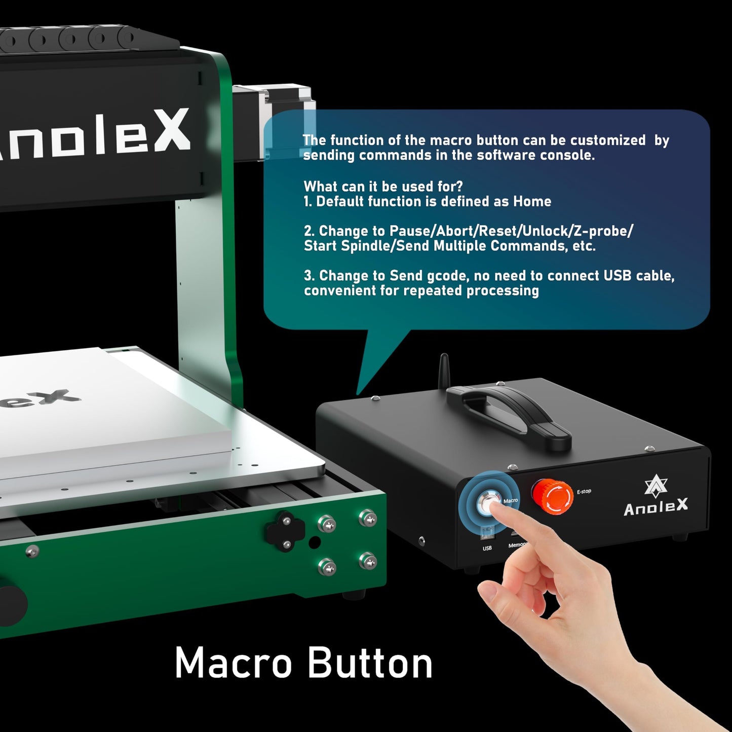 AnoleX CNC Router Machine 4030-Evo Ultra 2, All-Metal XYZ Axis Dual Steel Linear Guides & Ball Screws with 800W Trim Router for Metal Aluminum Brass Wood Acrylic PCB