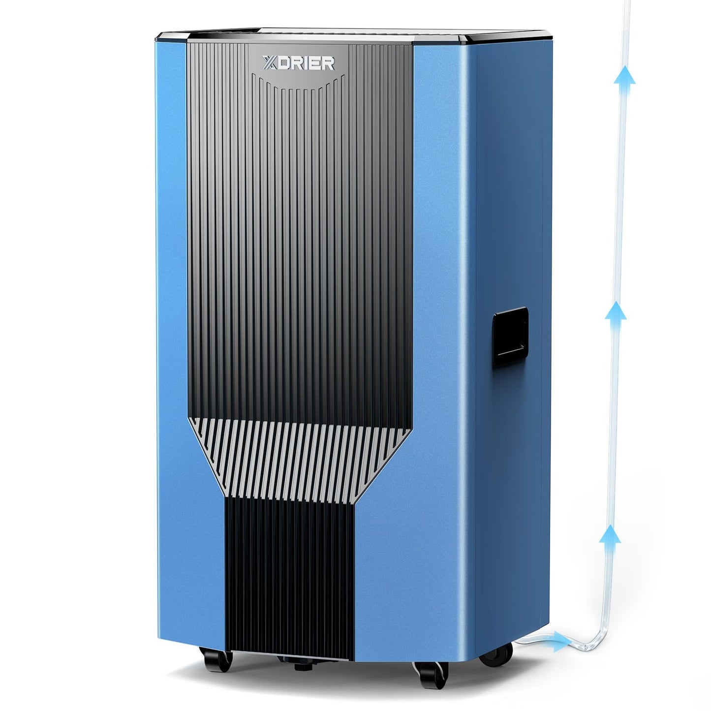 XDRIER 120 PPD Dehumidifier with Pump, Commercial Grade Dehumidifier for Home, Bedroom, Basement, Warehouse, Industrial with Drain Hose & Tank, Smart Humidity Control, Auto Defrost