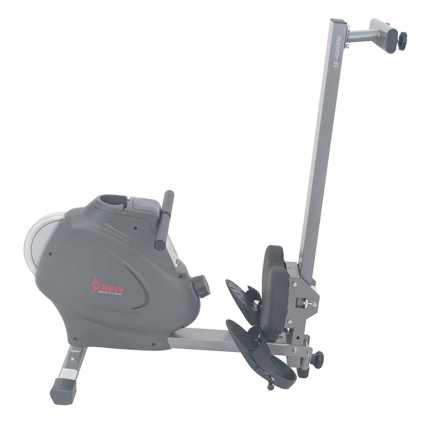 Sunny Health & Fitness SF-RW5856 Magnetic Rowing Machine Rower with Flywheel, 285 LB Max Weight, LCD Monitor and Device Holder