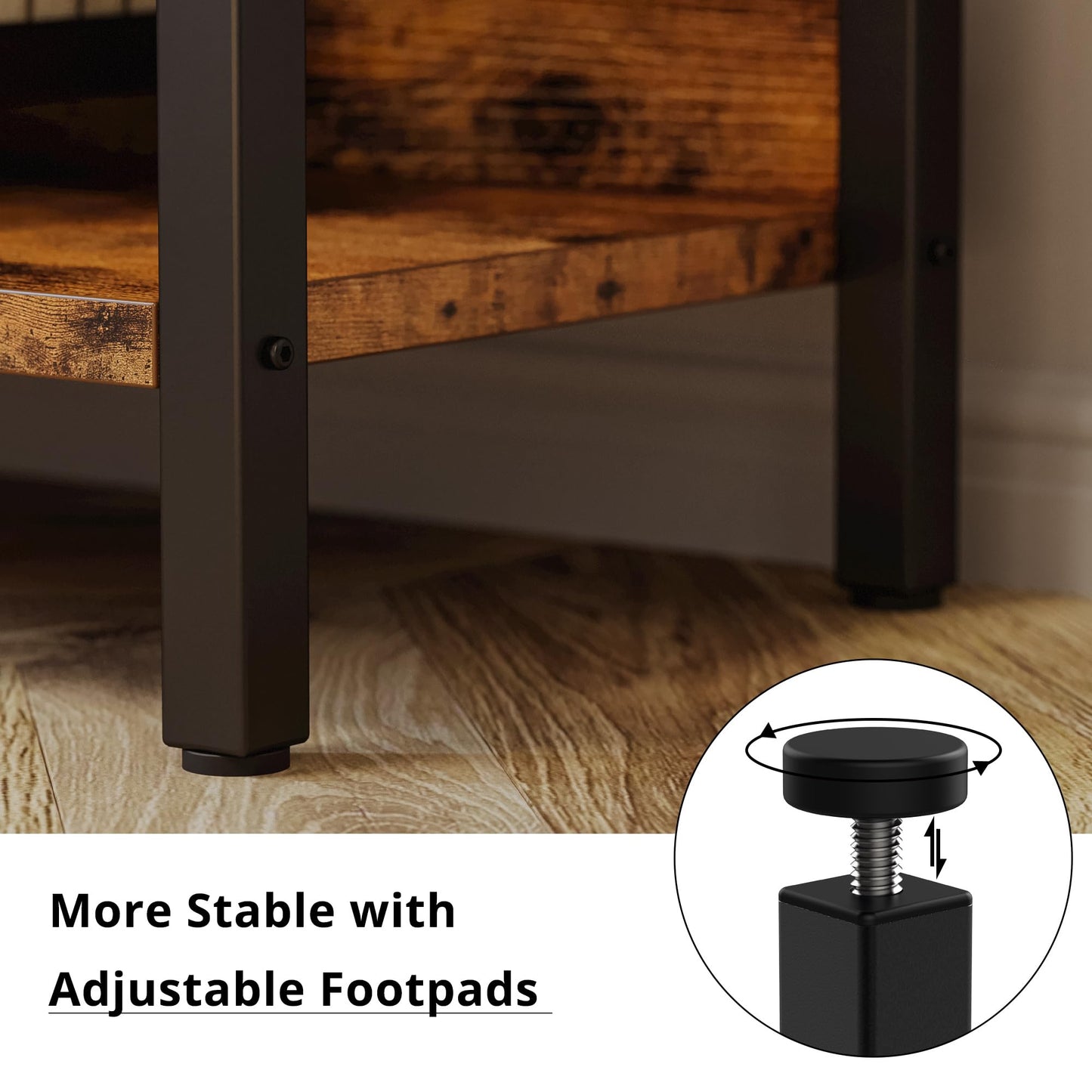 IRONCK Bookshelf, Bookshelves and Bookcases, 5 Tiers Bookshelf with Baffles, Large Book Shelf with Metal Shelving, Triple Wide Shelves for Living Room, Home Office