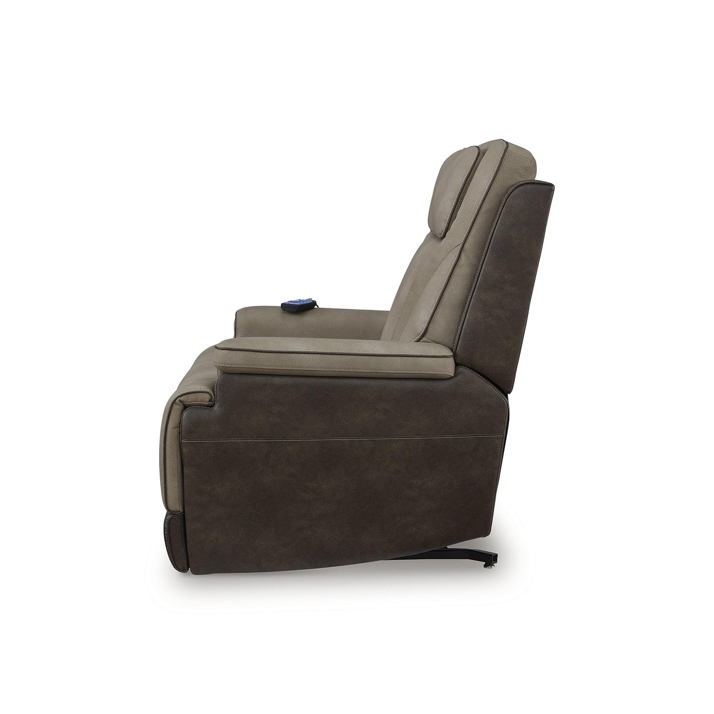 Signature Design by Ashley 4Z-Relax Retreat Modern Power Lift Recliner with Lumbar Support, Adjustable Headrest and USB Ports, Brown