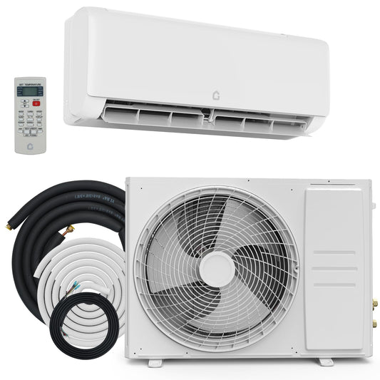 24000 Btu Mini Split AC Heating System, Wifi Enabled Mini Split Air Conditioner with 19 SEER2 Inverter, Heat Pump, 208-230V for Rooms Up to 1500 Sq. Ft, White