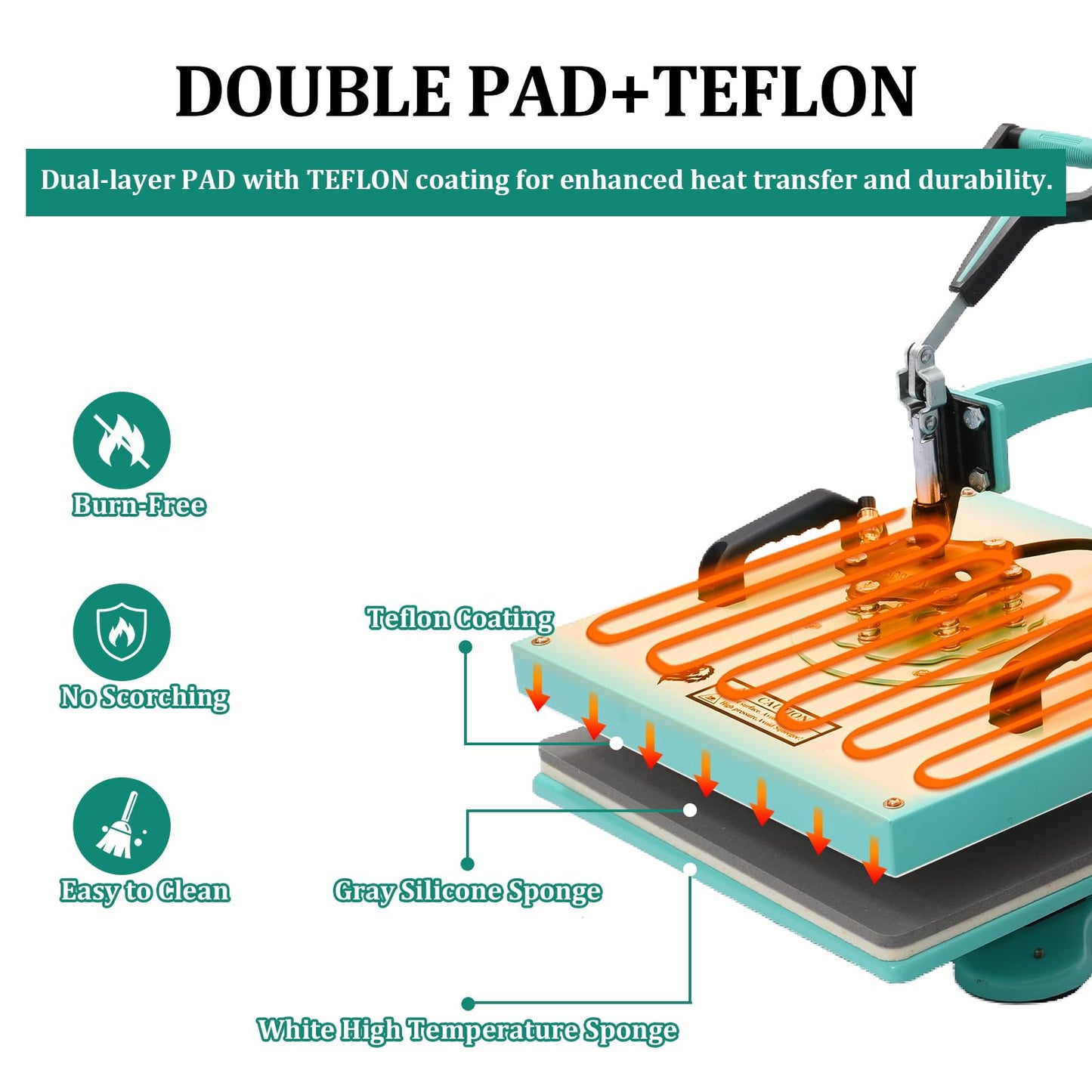 Heat Press Machine 15x15Inch