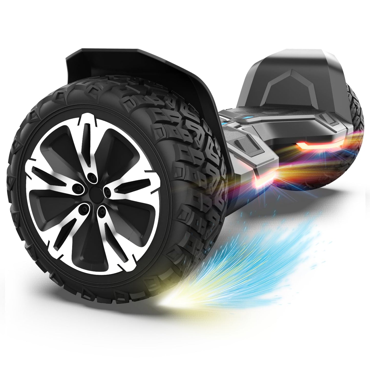 Gyroor Warrior 8.5 inch G2 All Terrain Off Road Scooter with Bluetooth Speakers and LED Lights, Self Balancing Scooter for Kids ages 6-12 and Adults