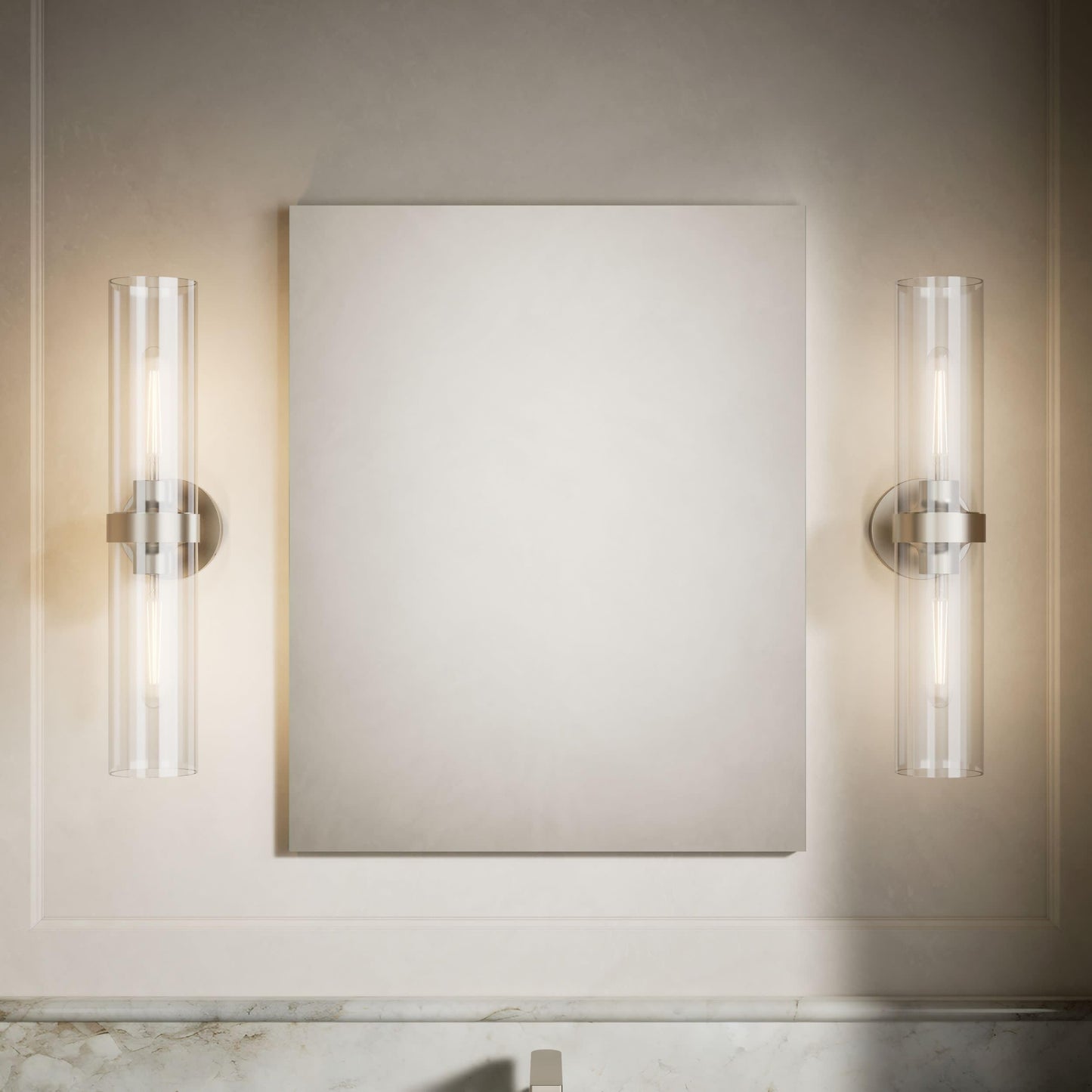 Kohler 99006-NA Verdera® Bathroom Medicine Cabinet with Mirror, Surface or Recessed Bathroom Wall Cabinet, 24 in. W x 30 in. H