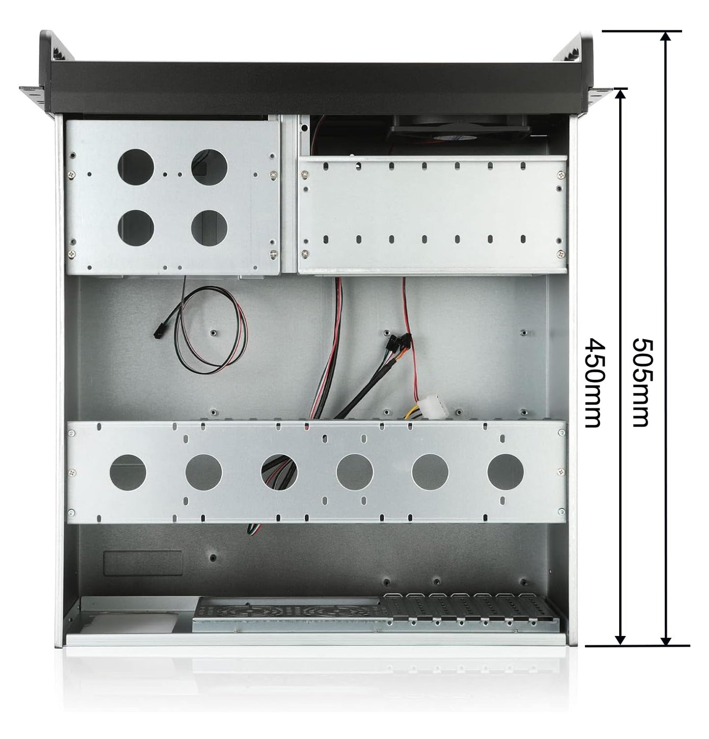 RackChoice 4U Rackmount Server Chassis with 3x5.25 Front Bays+7x3.5 +3x2.5 Drive Bays
