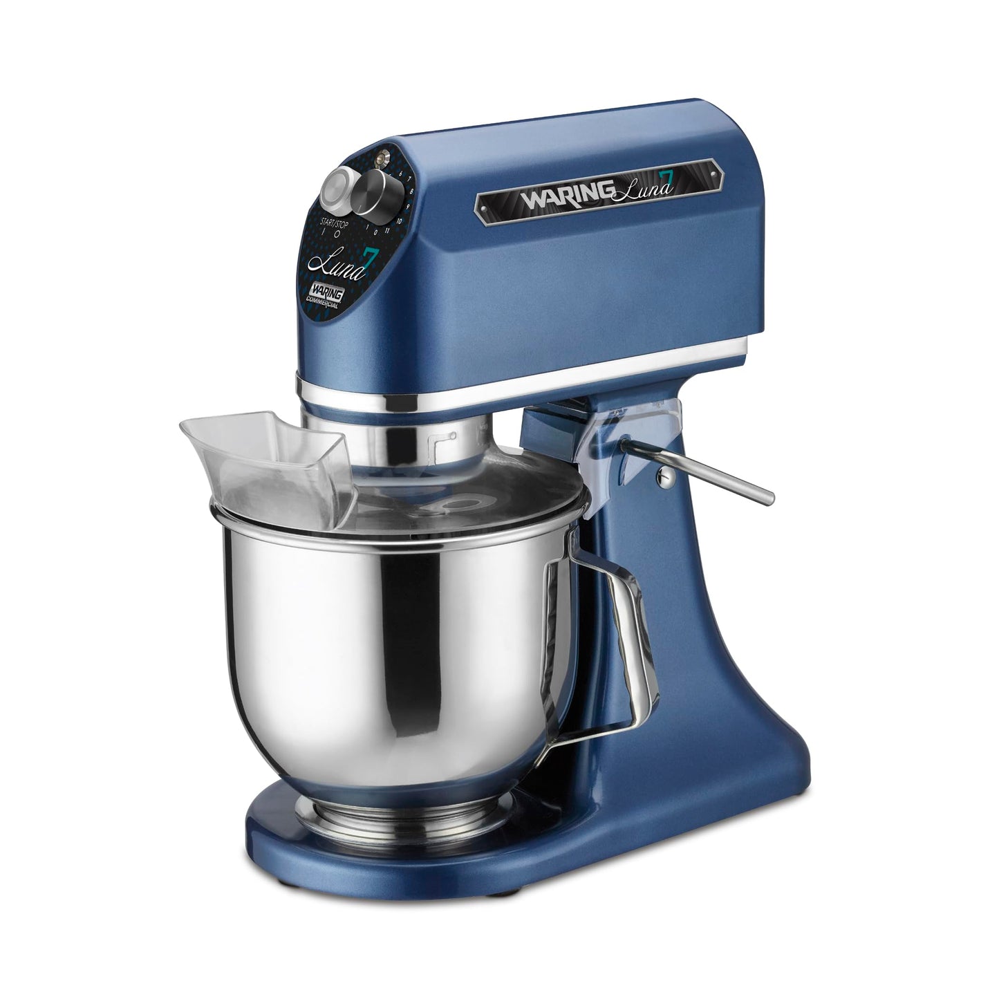 Waring Commercial Luna Planetary Stand Mixer, 7-Quart Capacity, 1/2 Horsepower, 11-Speed Tilt Head, for Professional Kitchens & Bakeries, NSF Certified, WSM7L