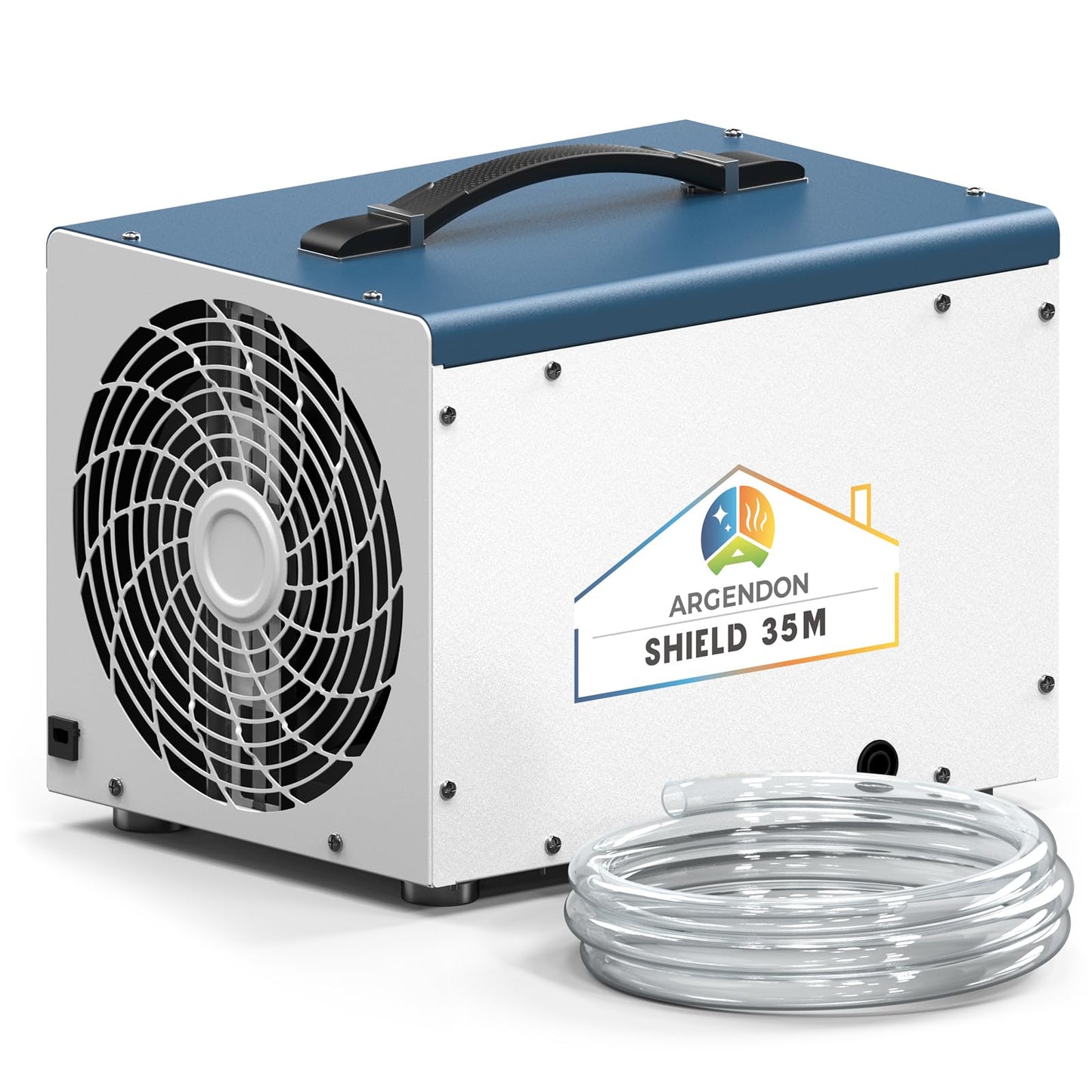ARGENDON Dehumidifier for Crawlspace Basement, Commercial Dehumidifier with Drain Hose 70 PPD, Compact, Ideal for Water Damage Storage Up to 1000 Sq Ft, 5-Year Limited Warranty