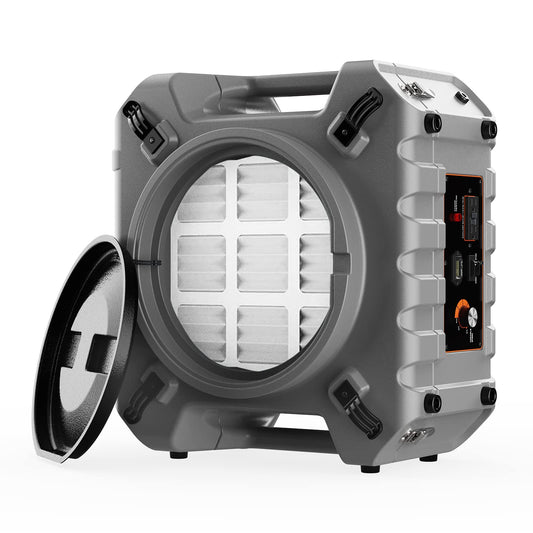 Abestorm HEPA Air Scrubber for Home/Commercial/Industrial Use, 3 Stage Filtration with 16'' Duct Hose, Negative Air Machine for Professional Water/Fire Damage Restoration, 550 CFM Stackable, S3