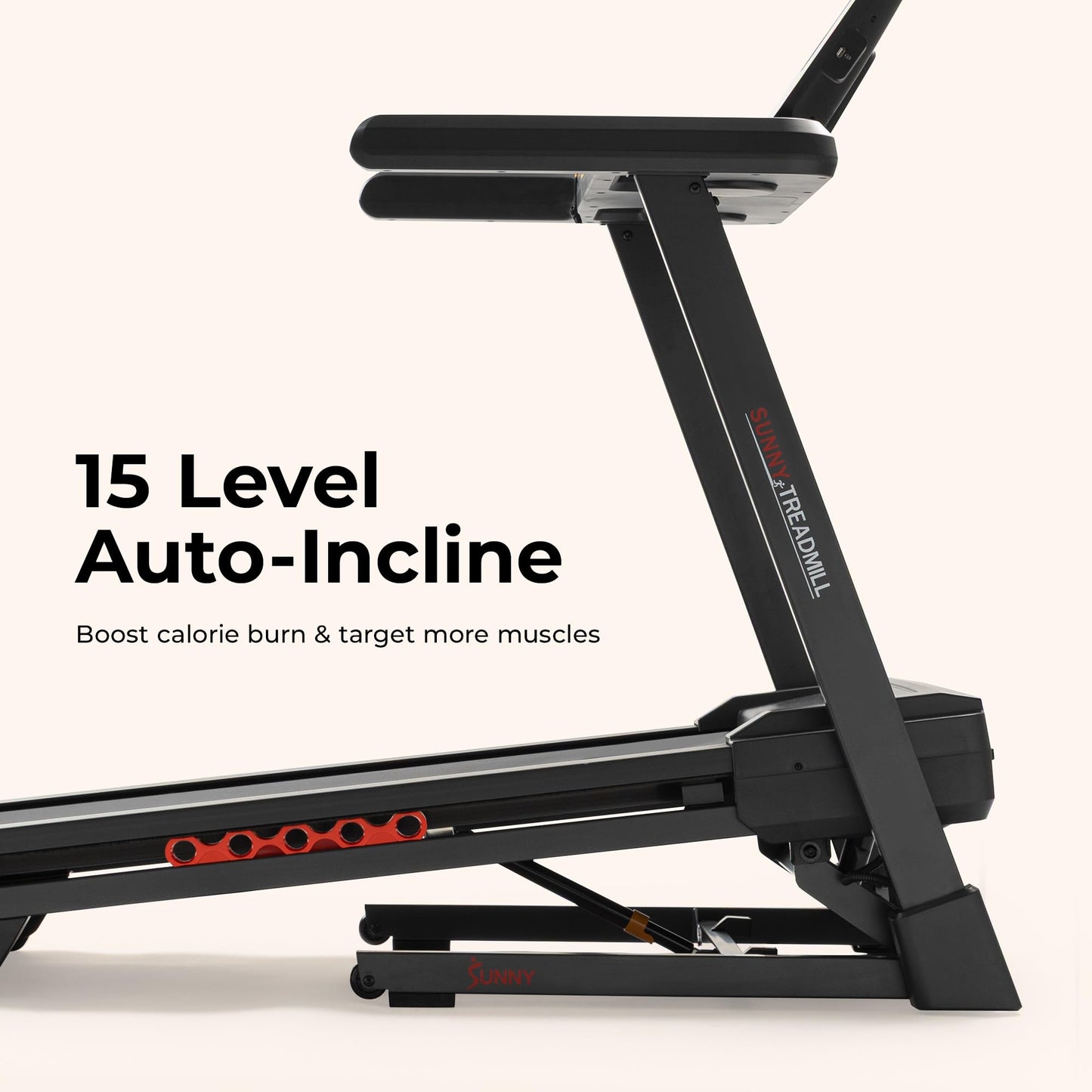 Sunny Health & Fitness Ultra T10 Wi-Fi Smart Treadmill with 10" Touchscreen, 12% Auto Incline, 20" Wide Running Deck with Free SunnyFit App – SF-T724082