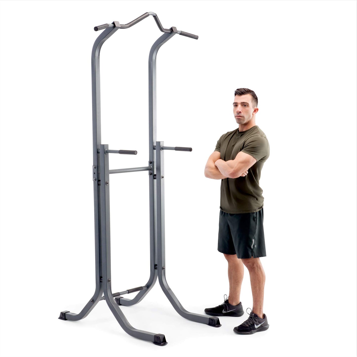 Marcy Power Tower Multi-Functional Home Gym Pull Up Chin Up Push up Dip Station for Strength Training TC-5580AMZ