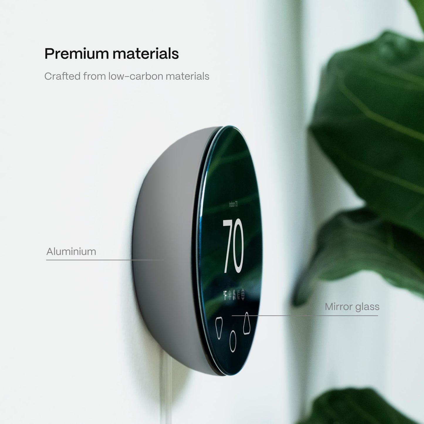 Boldr Klima Smart Thermostat for Air Conditioners, Window A/C, Mini Splits & Heat Pumps - Alexa & Google Home Compatible, WiFi Control App, Energy Saving, Easy DIY Install, Aluminum Silver