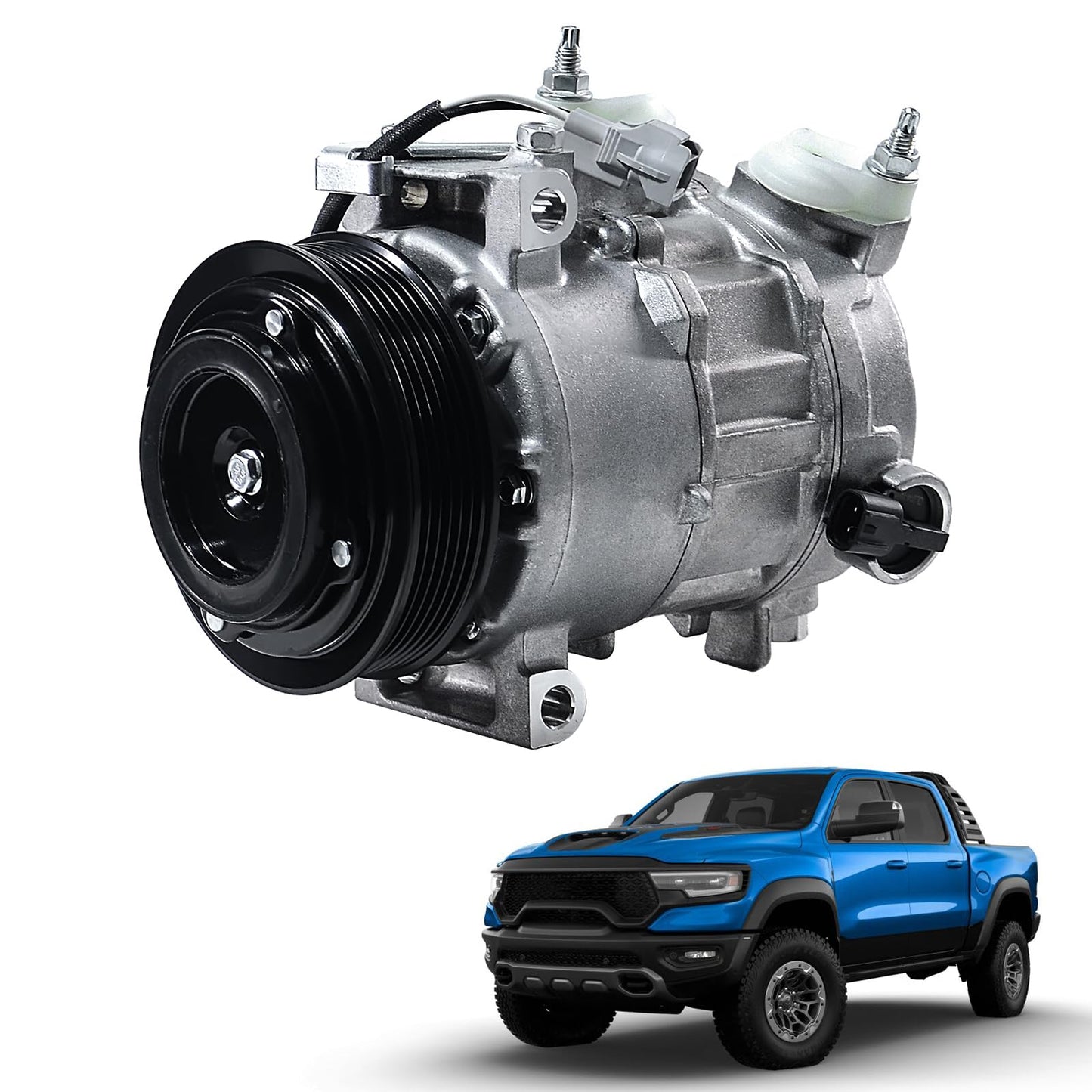Jaxivo 198340 Air Conditioning A/C Compressor Compatible with 14-23 Chrysler 300 5.7L/6.4L,15-23 Challenger/Charger 5.7L/6.2L/6.4,21-23 Ram 1500,Air Conditioner Compressor Replace CO29209C,68158259AH