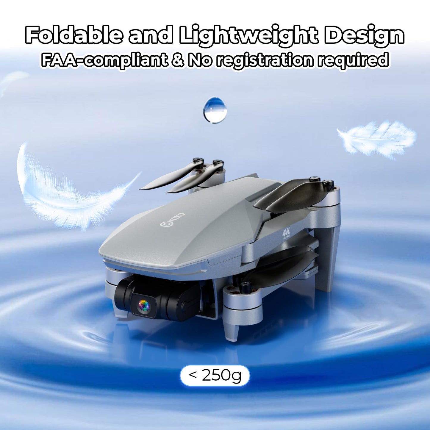 Contixo F36 GPS Drone with 4K Camera, 3-Axis Gimbal Stabilizer, 2 Miles Long Range, 25 Min Flight, Optical Flow, Brushless Motors, Follow Me, One Key Return FPV Drones, No FAA Registration Needed