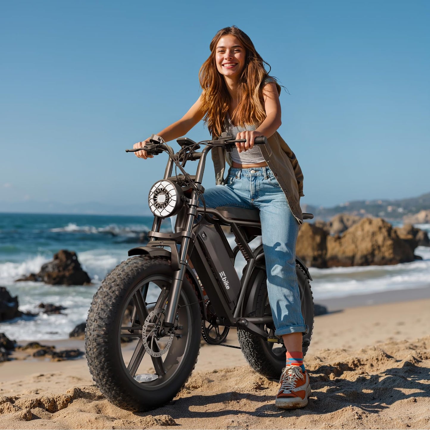 TST Electric Bike for Adults, 1500W Peak Motor 60 Miles Fat Tire E Bike 48V 15Ah Removable Battery 20" Electric Bike with Full Suspension UL 2849 Certification Black