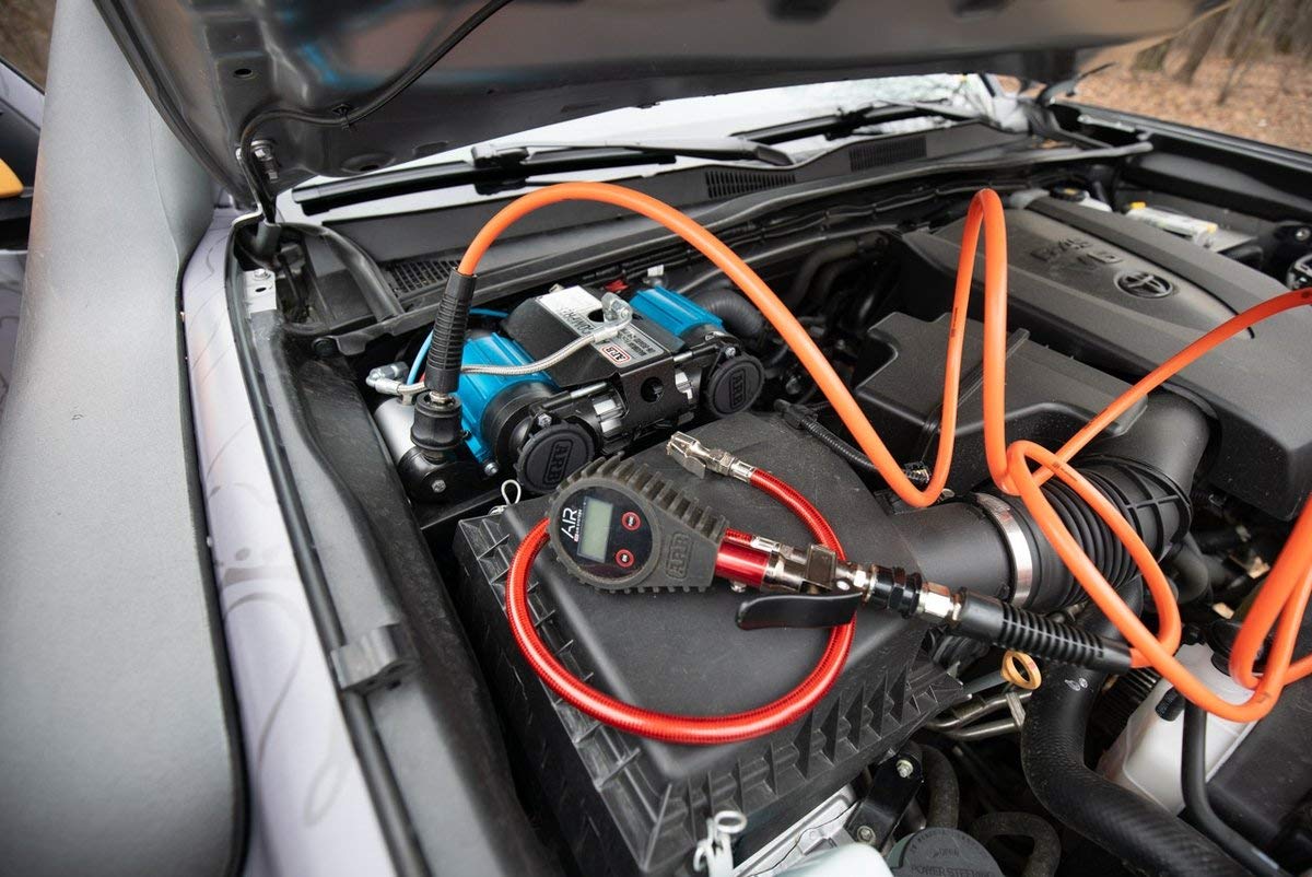 ARB INFLATION3 Twin High Performance Air Compressor CKMTA12 and Extension Hardware for Easy Installation and Connection in a New Printed Box, Ideal for Lockers, Horns, Tire Inflation and Air Tools