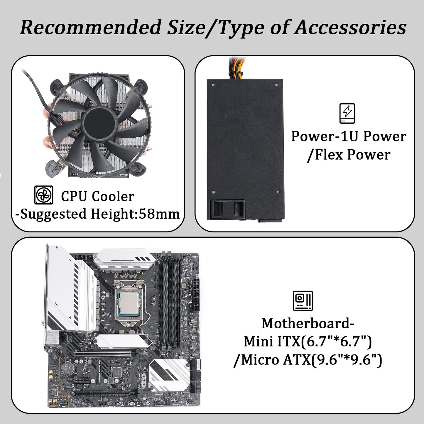 AUDHEID K7 8 Bay NAS Case, Computer Enclosures Compatible Micro-ATX Mini-ITX Motherboard, 3 x Fans, 8 x 2.5/3.5" Tray, Network Attached Storage Server for Home(Diskless)
