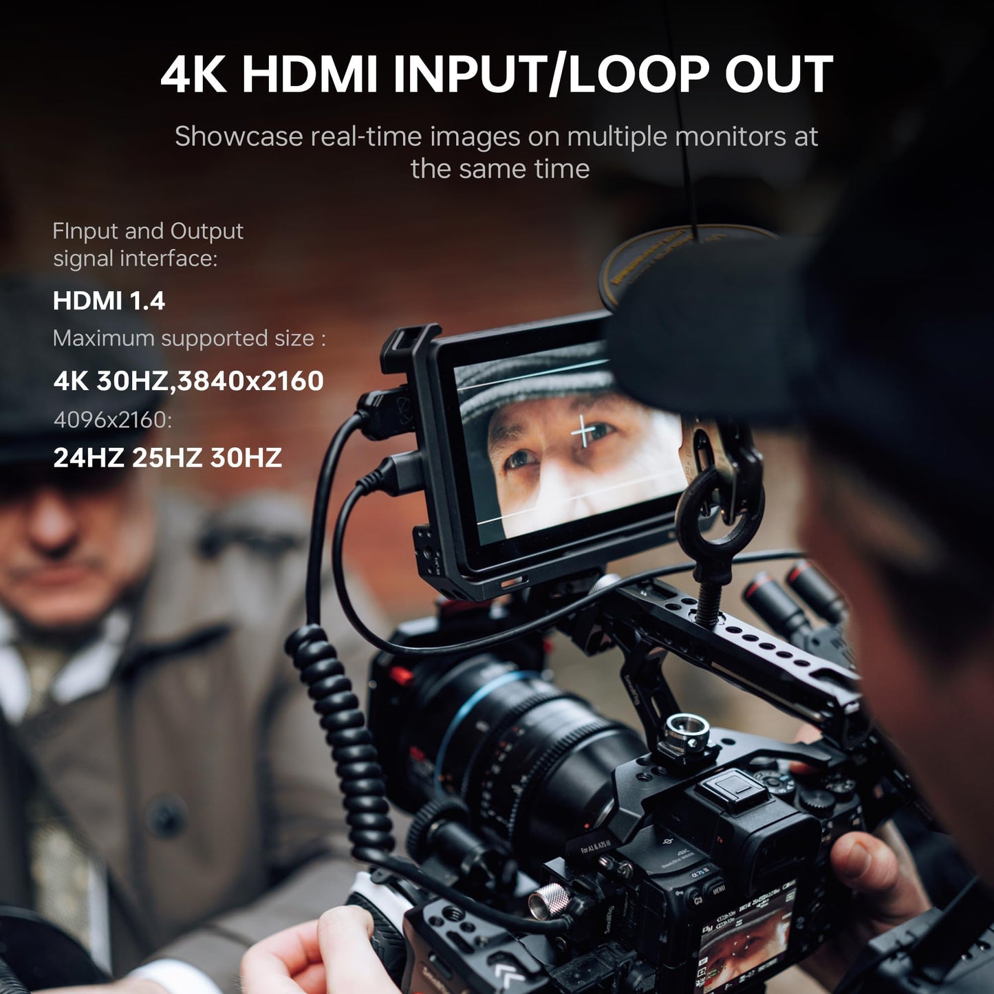 VILTROX DC-X2 2000 Nits Camera Field Monitor Kit with Rig Cage 6 Inch Touchscreen DSLR Monitor with 1920x1080 IPS 4K HDMI Loop in/Out 3D LUTs Waveform Video Peaking Focus Assist Battery Sunshade Hood