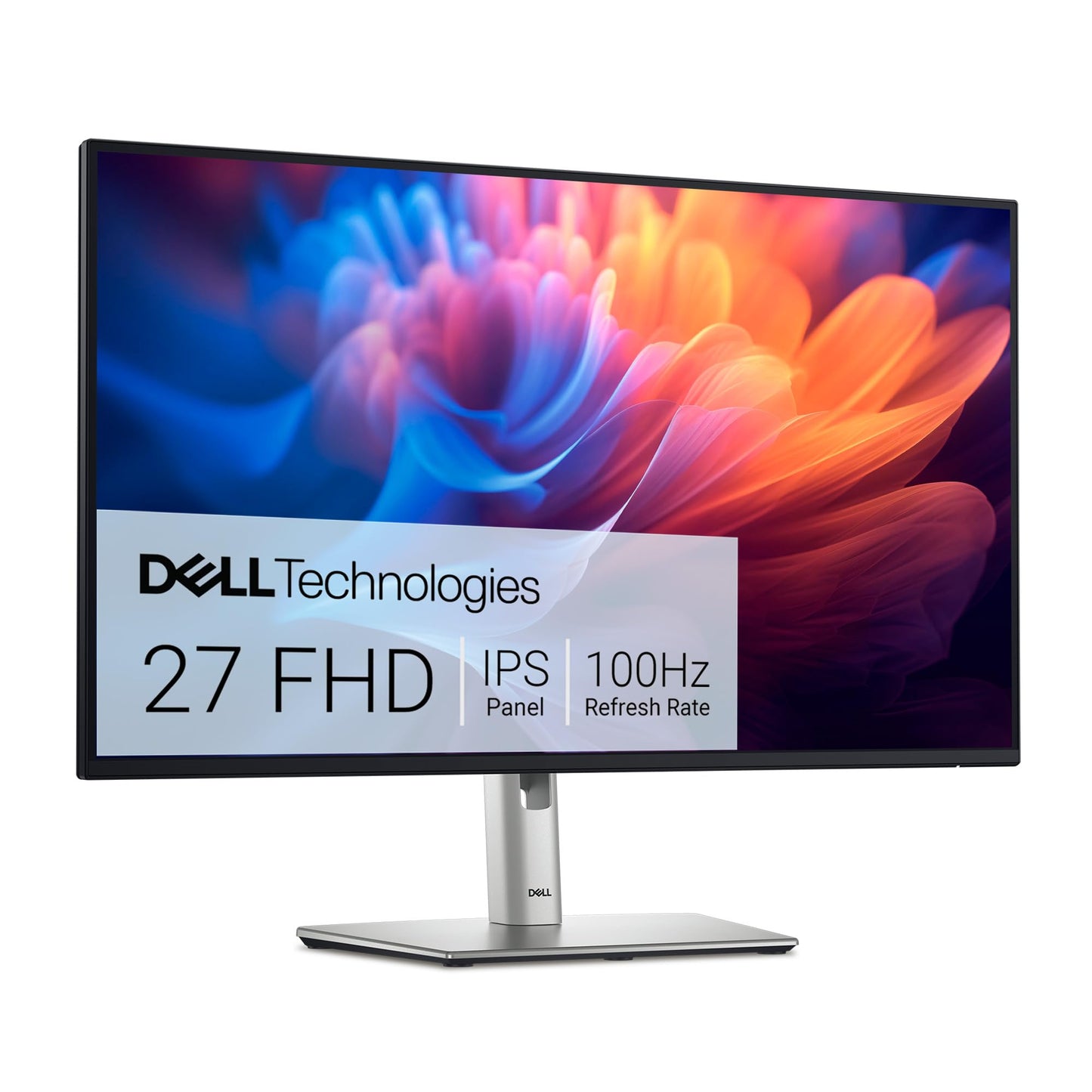 Dell 27 Monitor - P2725H - 27-inch Full HD (1920 × 1080) 100Hz Display, IPS Panel, 99% sRGB, 1500:1 Contrast Ratio, Tilt/Swivel/Pivot/Height Adjustable, 3-Year Advanced Exchange Service - Black