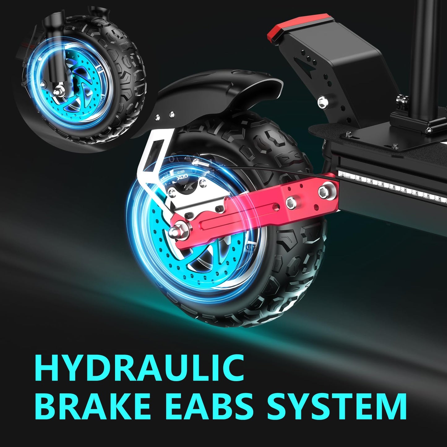 HLOIE H1 GEN2 Electric Scooter for Adults 5600W Dual Motor Up to 50MPH,Battery Range to 55Miles Fast Sports Escooter 11" Off Road Tires 800lbs Max Load Folding Scooter for Teens with Detachable Seat